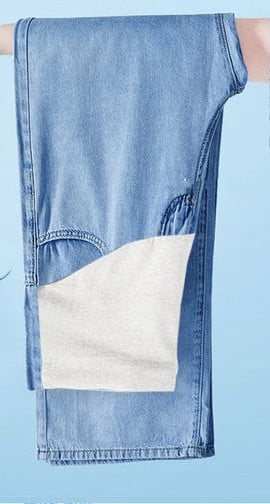 Μακρύ παντελόνι για έγκυες γυναίκες - χαλαρό σχέδιο με ψηλή μέση
