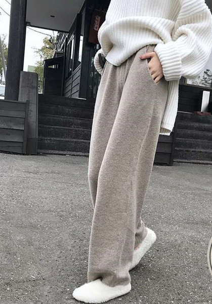 Őszi-téli kötött kismamanadrág