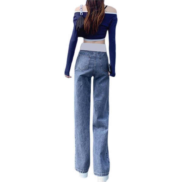 Női kismamafarmer széles modellje