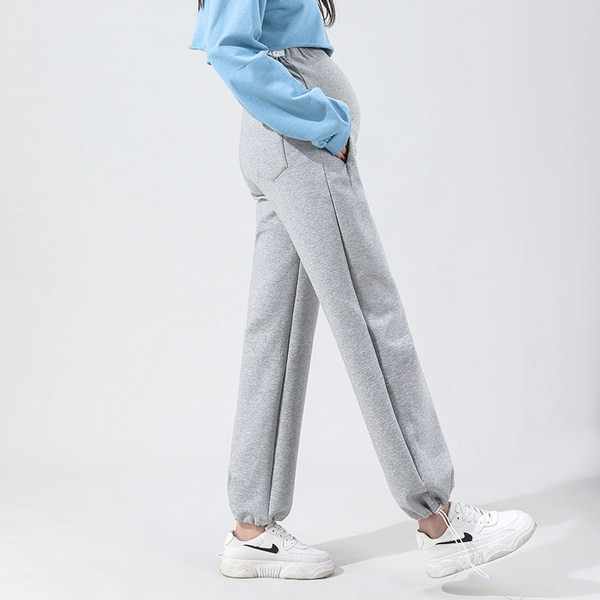 Hosszú nadrág terhes nők számára - magas derékú sportmodell