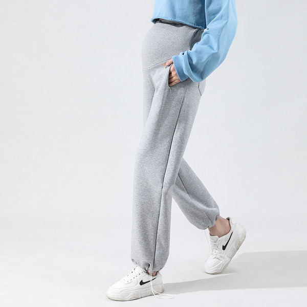 Hosszú nadrág terhes nők számára - magas derékú sportmodell