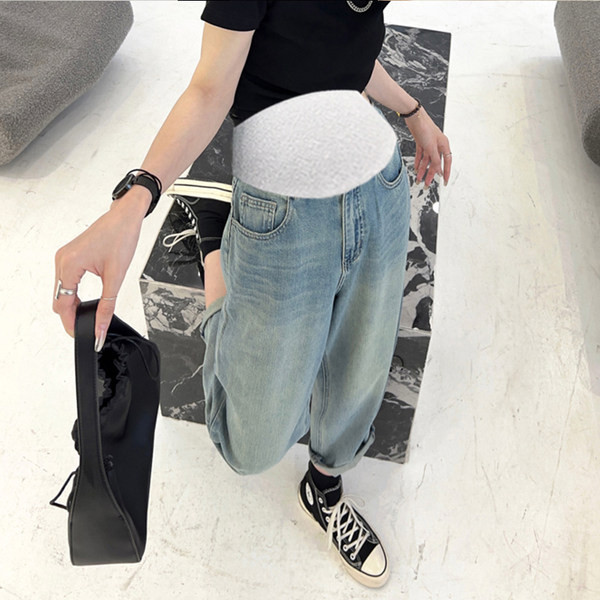 Γυναικείο παντελόνι εγκυμοσύνης  με μοτίβο 