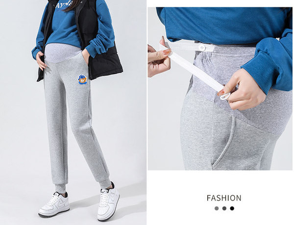 Hosszú nadrág terhes nőknek - magas derekú sportmodellel