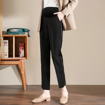 Trudničke ljetne hlače do gležnja s prorezom