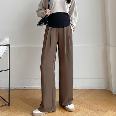 Hosszú sportnadrág terhes nőknek - magas derékkal és zsebbel