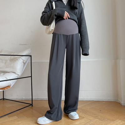 Hosszú sportnadrág terhes nőknek - magas derékkal és zsebbel