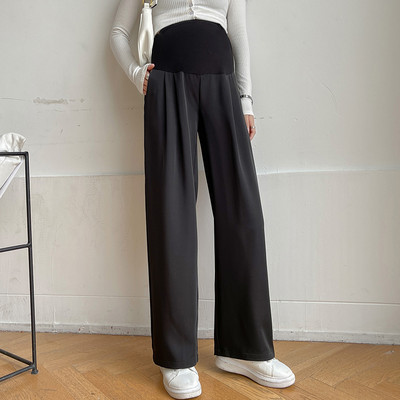 Hosszú sportnadrág terhes nőknek - magas derékkal és zsebbel