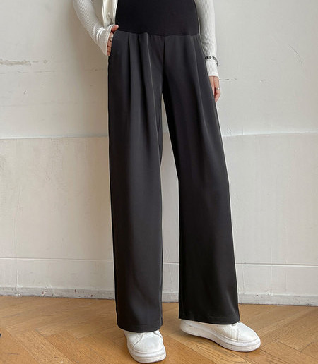 Hosszú sportnadrág terhes nőknek - magas derékkal és zsebbel