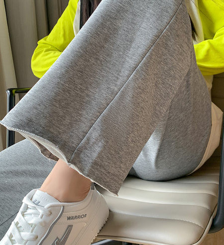 Pamut széles szárú nadrág terhes nők számára