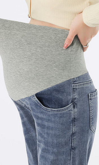 Дълги панталони за бременни жени с джобове