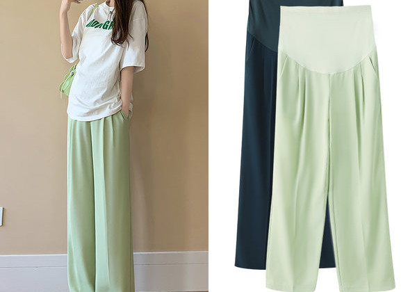 Μονόχρωμο ψηλόμεσο παντελόνι εγκυμοσύνης