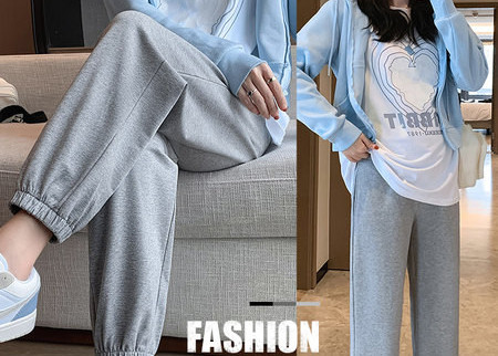 Sportnadrág terhes nőknek magas derékkal és gumis szárral