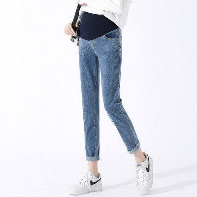 Magas derekú új modellhez illeszkedő kismamafarmer