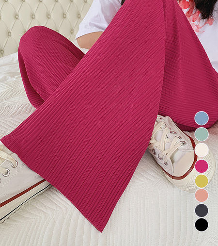 Női hosszú nadrág terhes nőknek, magas derékkal - laza alkalmi mintával