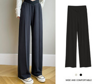 Női hosszú nadrág kismamáknak alacsony derékkal - bő mintával