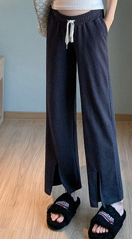 Дълъг дамски панталон за бременни жени с ниска талия - спортен модел