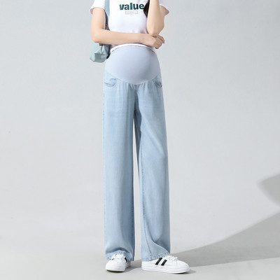 Női nadrág terhes nőknek gumival és zsebbel