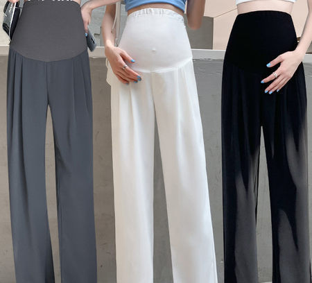 Terhes nőknek szánt sportnadrág széles szabással