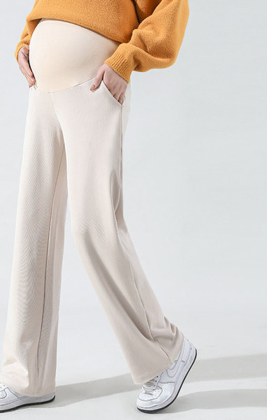 Duge hlače za trudnice sa visokim strukom - u dvije boje