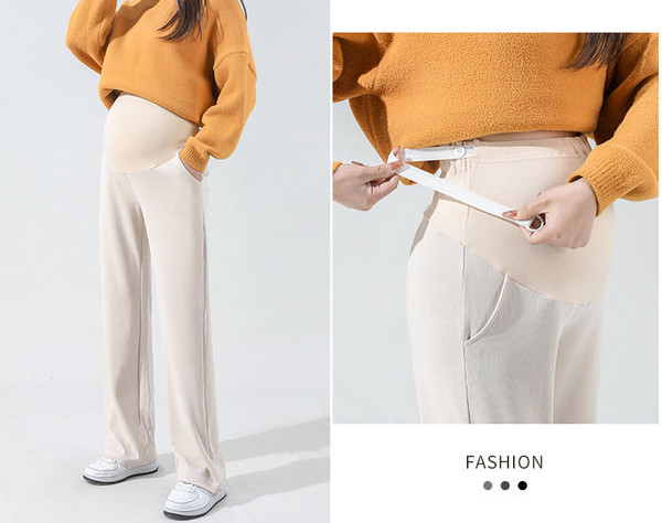 Duge hlače za trudnice sa visokim strukom - u dvije boje