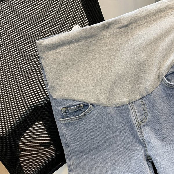 Elasztikus derékú női kismamafarmer