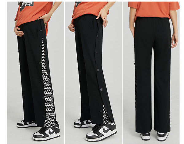 Széles szárú kismamanadrág szárral