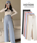 Női hosszú nadrág kismamáknak - magas derekú sportmodellel