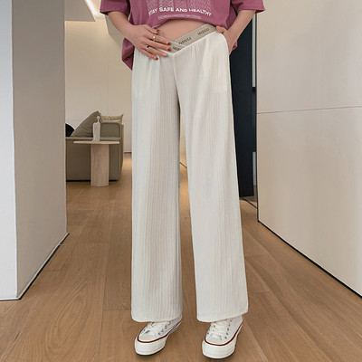 Széles szárú nadrág terhes nők számára, különböző színekben