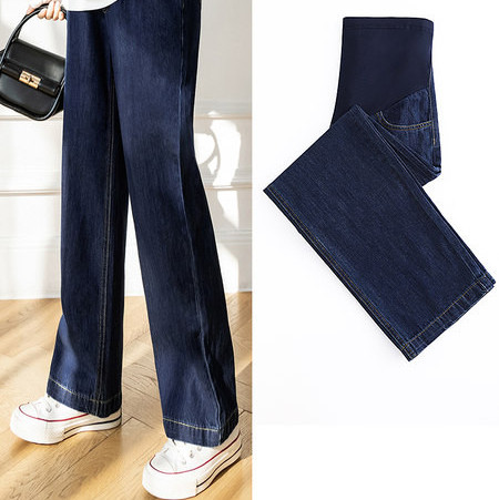 Magas derekú, széles szárú kismamafarmert készít