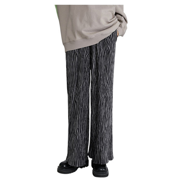 Φαρδύ παντελόνι εγκυμοσύνης με ψηλόμεσο και animal print