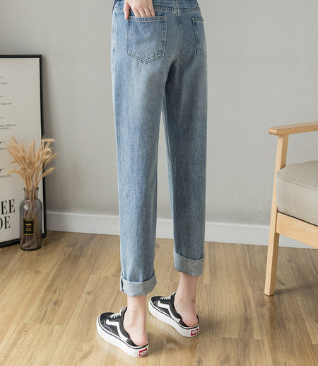 Ženske traperice visokog struka s džepovima za trudnice, dva modela, na podstavu i bez podstave