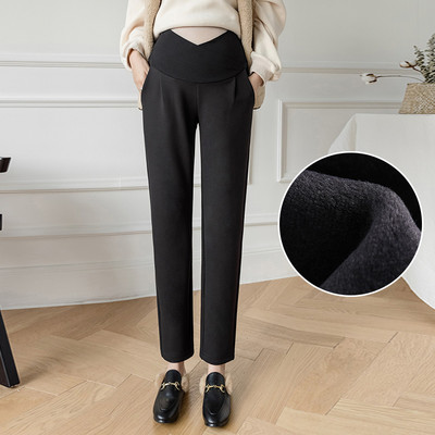 Elegantne ženske hlače s džepom za trudnice