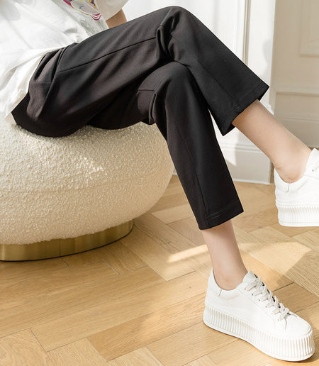 Elegantne ženske hlače s džepom za trudnice