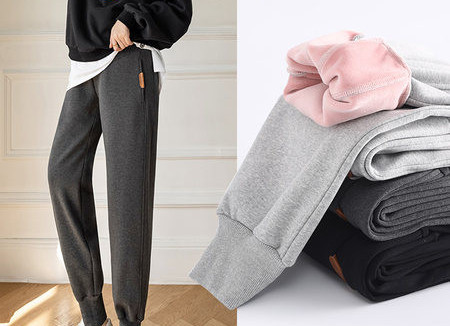 Párnázott kismama melegítőnadrág zsebekkel