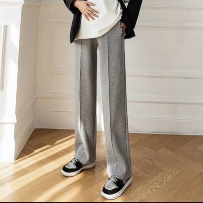 Női, magas derekú kismama hosszú nadrág - plusz bársony