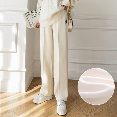 Női, magas derekú kismama hosszú nadrág - plusz bársony