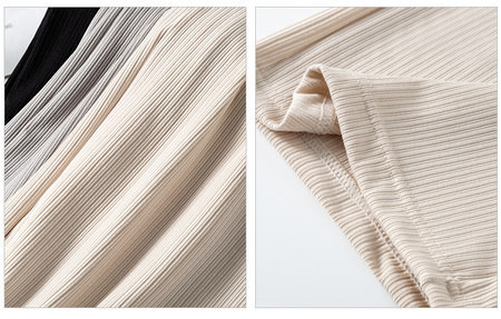 Madala vöökohaga rasedate pikad püksid – avara mustriga