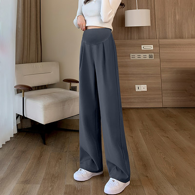 Ψηλόμεσο μακρύ διάφανο παντελόνι για έγκυες γυναίκες