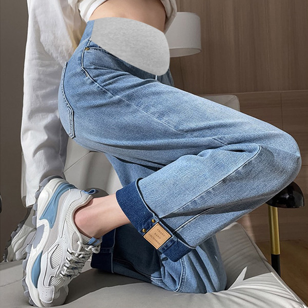 Naiste vabaaja kõrge vöökohaga rasedapüksid