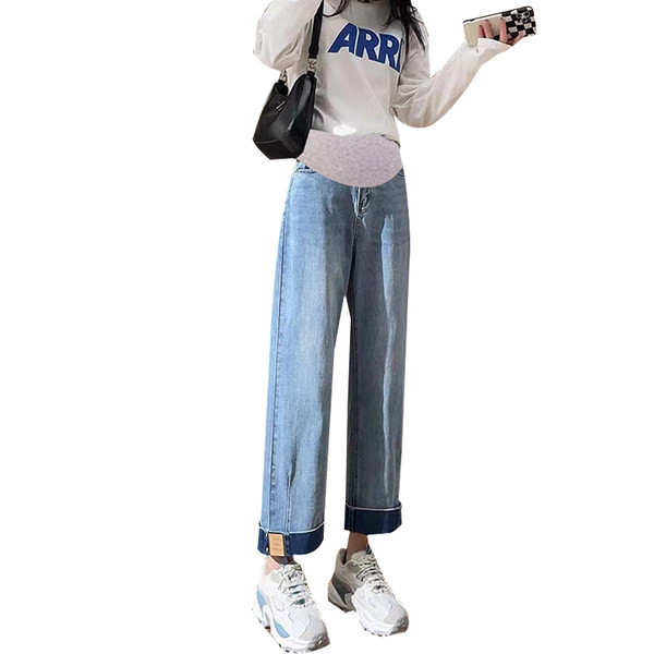 Naiste vabaaja kõrge vöökohaga rasedapüksid