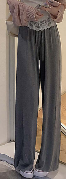 Γυναικείο μακρύ παντελόνι για εγκύους - ψηλόμεσο