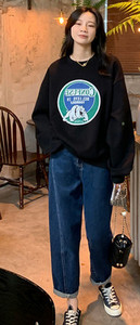 Női farmer széles modell magas derékkal, terhes nők számára