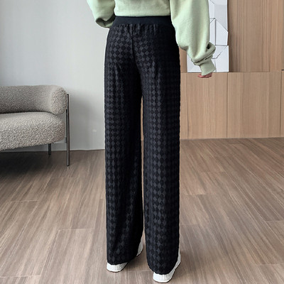 Hosszú kismamanadrág magas derékkal és zsebekkel