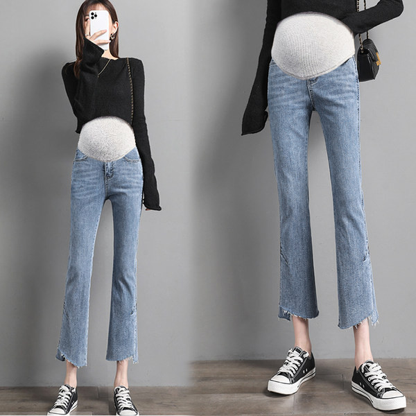 Lezser kismamanadrág széles övvel