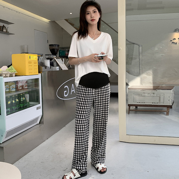 Naiste laia vööga rasedapüksid