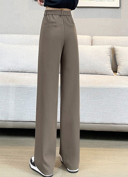 Ležerne široke trudničke hlače s džepovima