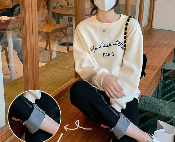 Γυναικείο τζιν εγκυμοσύνης  ψηλόμεσο με  μήκους 9/10