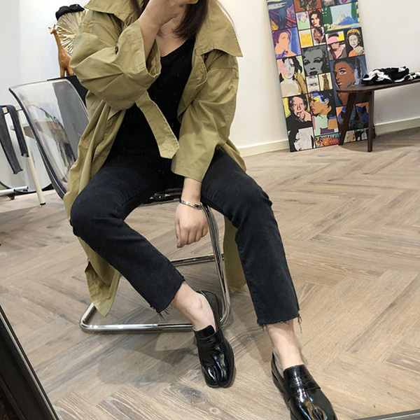 Γυναικείο μακρύ παντελόνι για εγκύους  ψηλόμεσο - ίσιο κλασικό μοντέλο