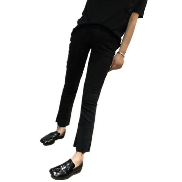 Γυναικείο μακρύ παντελόνι για εγκύους  ψηλόμεσο - ίσιο κλασικό μοντέλο