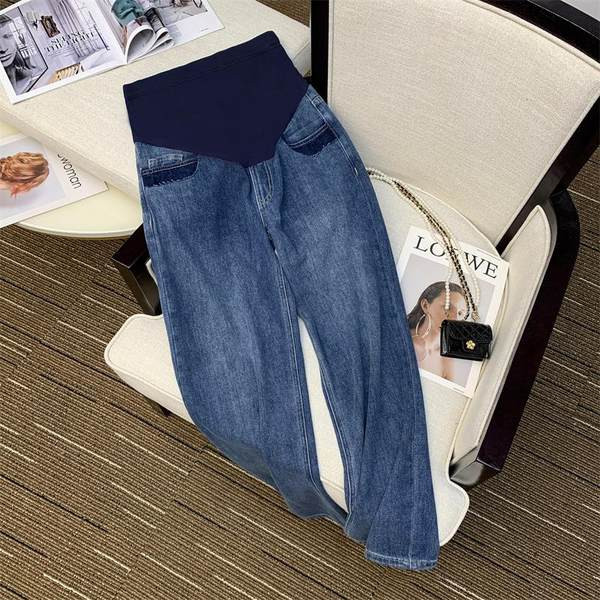 Ženske duge hlače za trudnice sa visokim strukom - u dvije boje